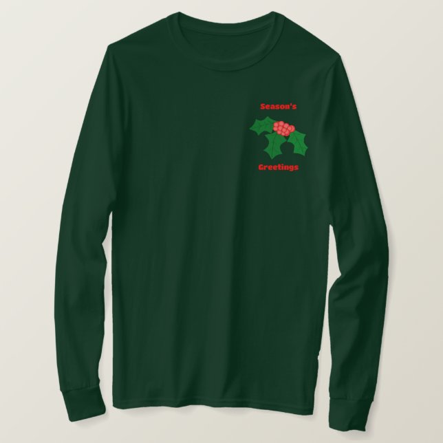 Season's Greetings Long Sleeve T-Shirt (Design Front)