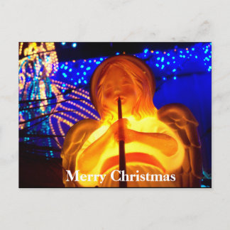 Seasons Greetings Merry Christmas Angel PostCard