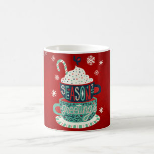 Seasons greetings Merry Christmas Holiday Mug