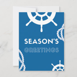 Season's Greetings Nautical Holiday Card