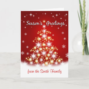 Season's Greetings -  Personalized Christmas Cards