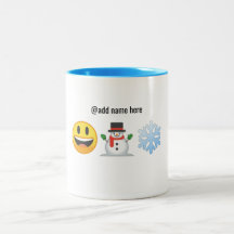 Season's Greetings | Personalized Emoji Coffee Mug