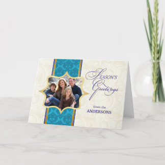 Seasons Greetings Photo Template Holiday Cards