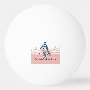 Season's Greetings pig Ping-Pong Ball