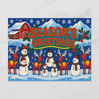 Season's Greetings Postcard