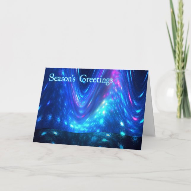 Season's Greetings - Qaanaaq - Northern Lights Holiday Card (Front)