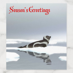 Season's Greetings - Ribbon Seal Envelope Liner