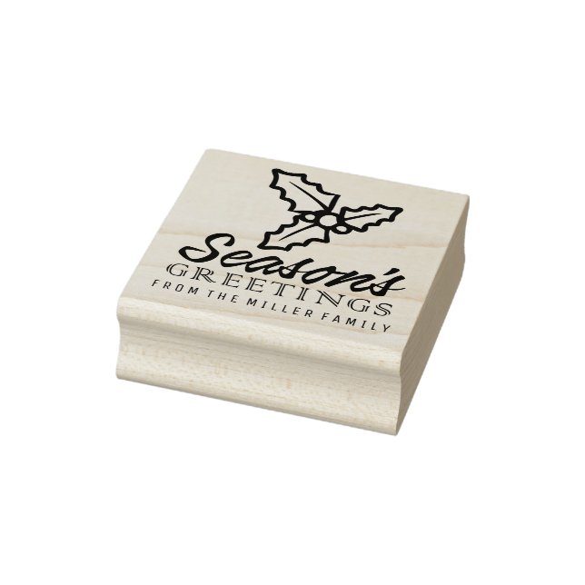 Season's Greetings Rubber Stamp (Stamp)