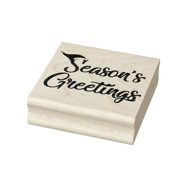 Seasons Greetings Rubber Stamp (Stamp)