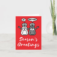 Season's Greetings Salt Pepper Funny Pun