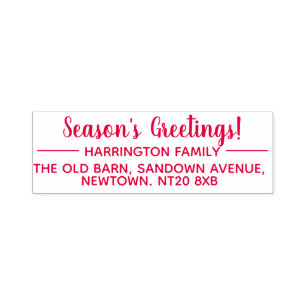 Season's Greetings Self-inking Stamp