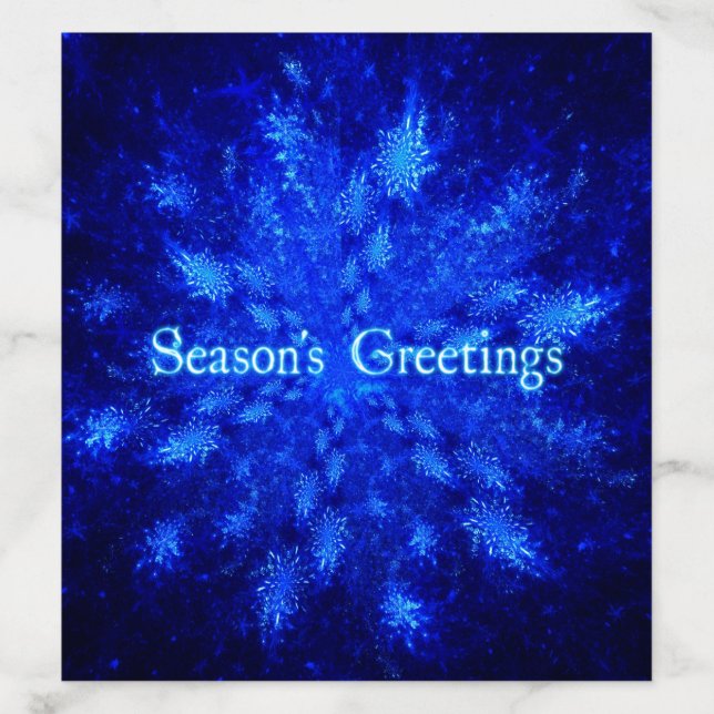 Season's Greetings - Snowburst Envelope Liner (Design)