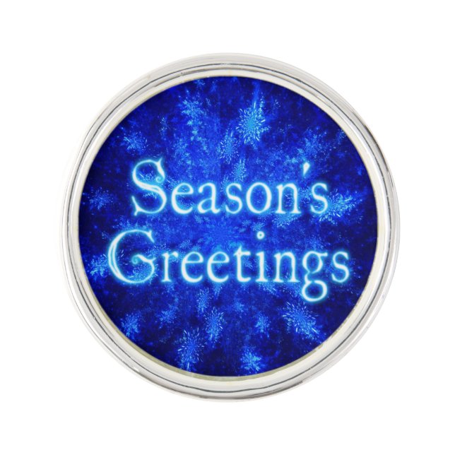 Season's Greetings - Snowburst Pin (Front)