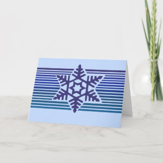 Seasons Greetings snowflake Holiday Card