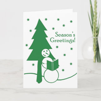 Season's Greetings Snowman Card