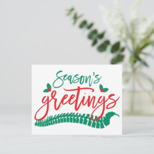 Season's Greetings Spine and Holly Chiropractic Holiday Card