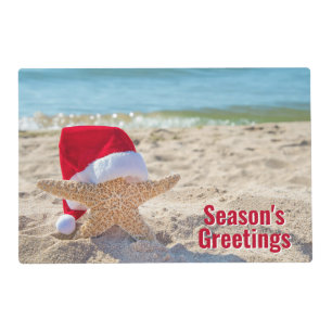 Season's Greetings Starfish Placemat