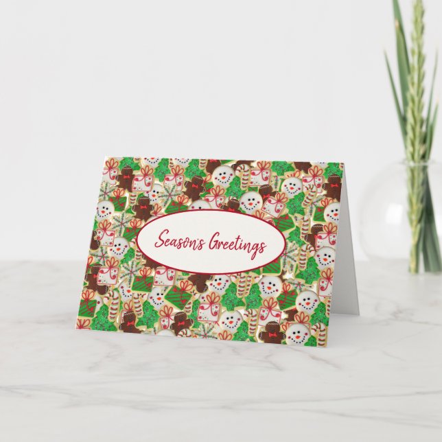 Season's Greetings Sugar Cookies Card (Front)