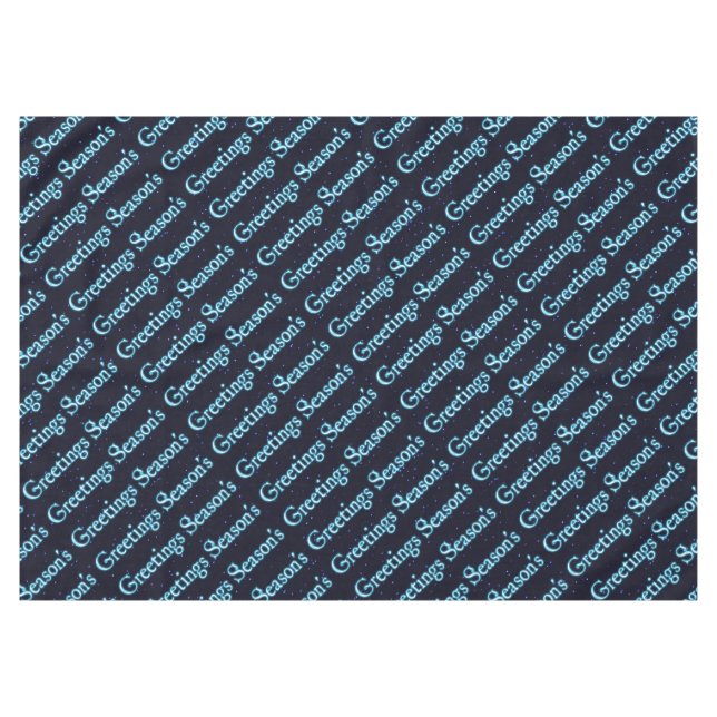 Season's Greetings Tablecloth (Front (Horizontal))