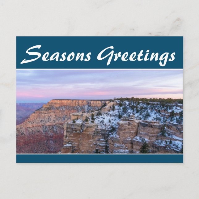 Seasons Greetings Template Personalized PostCard (Front)