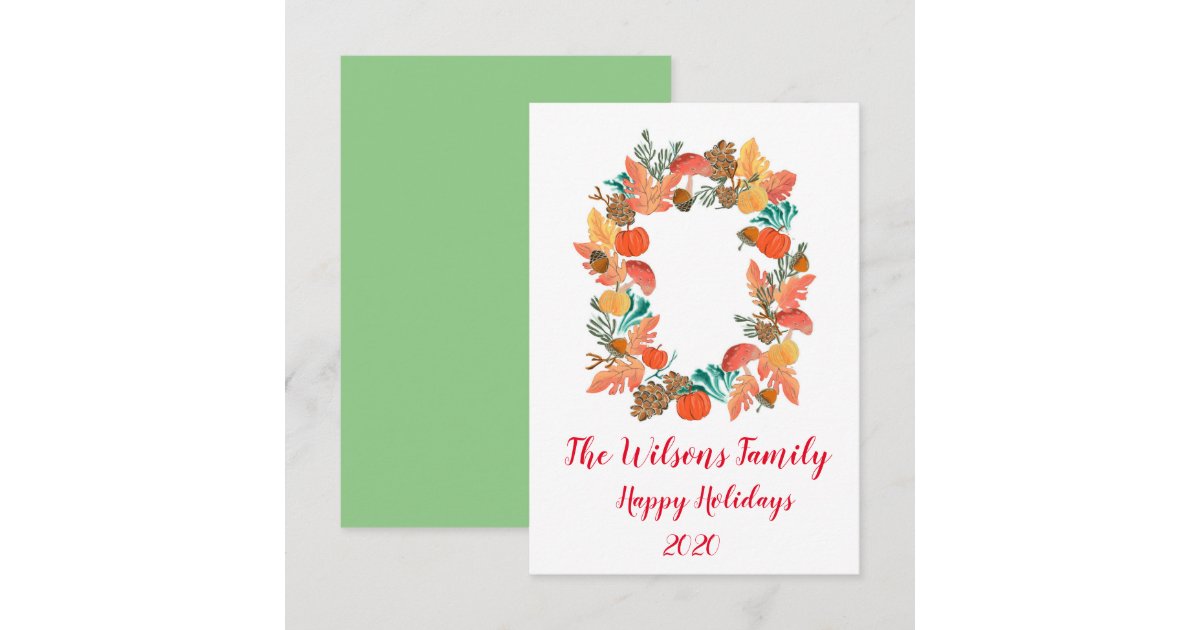 Seasons Greetings Thank You Card