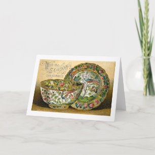 Season's Greetings Vintage Holiday Card