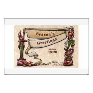 Season's Greetings Wall Decal
