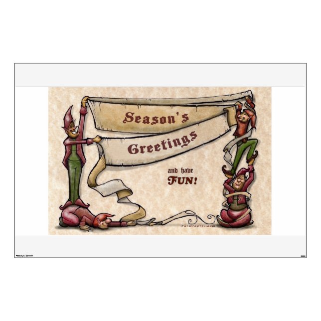 Season's Greetings Wall Decal (Front)