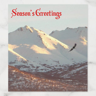 Season's Greetings - Winter Eagle Envelope Liner