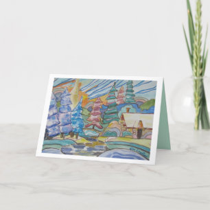 Season's Greetings Winter Wonderland Holiday Card