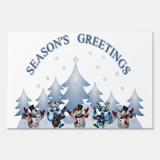 SEASONS GREETINGS YARD SIGN (Front)