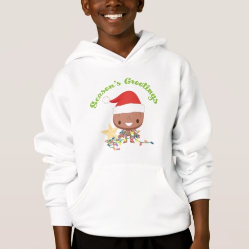 Seasons Grootings Holiday Lights Groot Hoodie