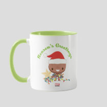 Season's Grootings Holiday Lights Groot Mug