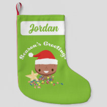 Season's Grootings Holiday Lights Groot Small Christmas Stocking