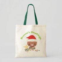 Season's Grootings Holiday Lights Groot Tote Bag