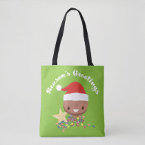 Season's Grootings Holiday Lights Groot Tote Bag