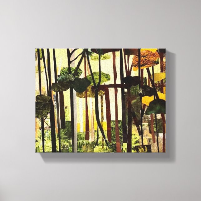 Seasons II. Paper Cutting  by Therese Kramer  Canvas Print (Front)