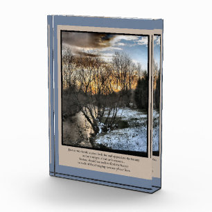 Seasons of our Lives Inspirational Acrylic Award