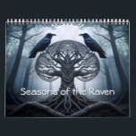 Seasons of the Raven 12 month Calendar<br><div class="desc">Images coincide with holidays during the month. The images are produced using a combination of photoshop and AI. The ideas and "tweaks" to the AI image are all developed by Carol Ann Vega, Nature's Sol. Nature's Sol's products are nature themed with the goal of providing contributions to various parks and...</div>