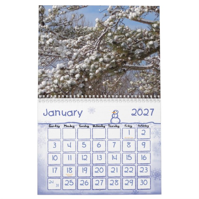Seasons of the Year Calendar (Jan 2027)