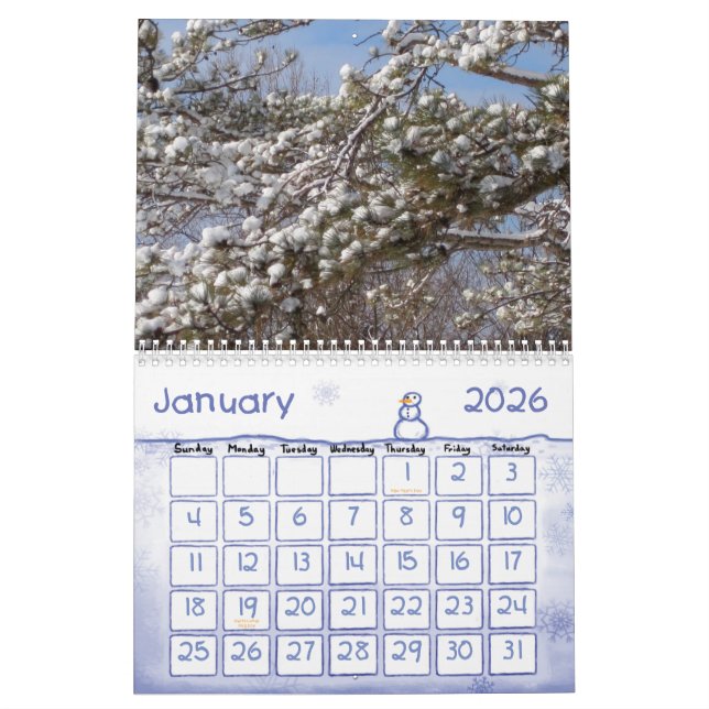 Seasons of the Year Calendar (Jan 2026)