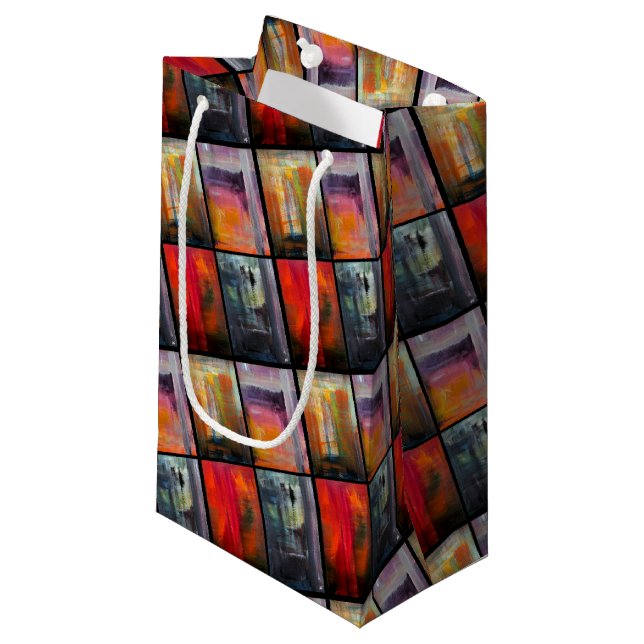 Seasons Painting by Alfred Fox Small Gift Bag (Front Angled)