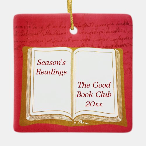Seasons Reading Book Club Ornament