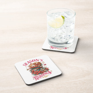 Season's Readings Cozy Kitten  Beverage Coaster