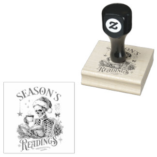 Season's Readings  Rubber Stamp