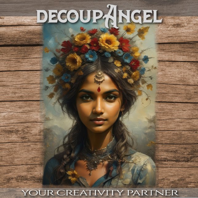 Seasons Sisters - 1 of 4 - Spring - Decoupage -  Tissue Paper (Creator Uploaded)