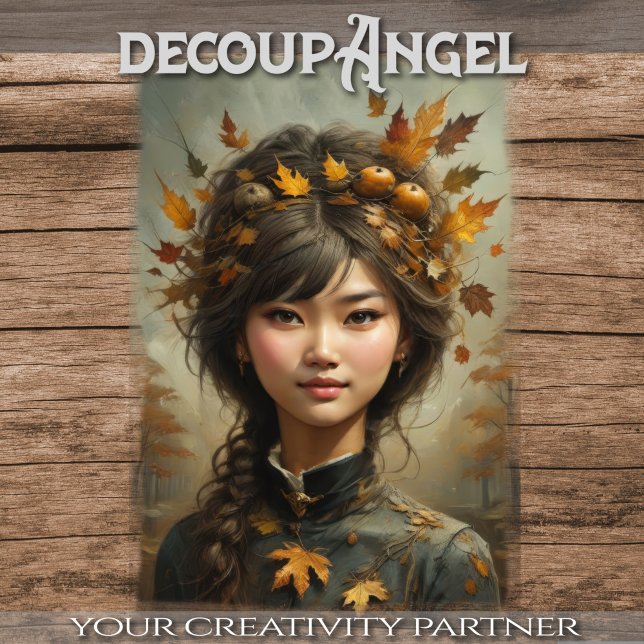 Seasons Sisters - 3 of 4 - Fall - Decoupage - Tissue Paper (Creator Uploaded)