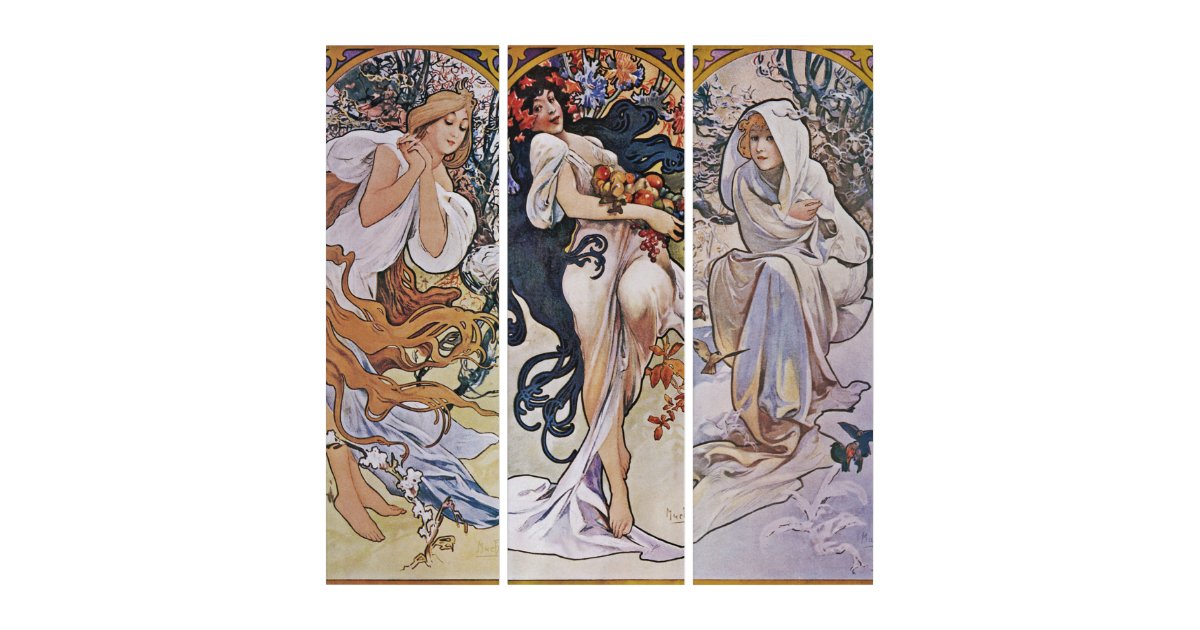 alphonse mucha seasons original