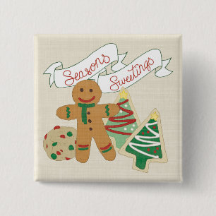 Seasons Sweetings Gingerbread Cookies Button
