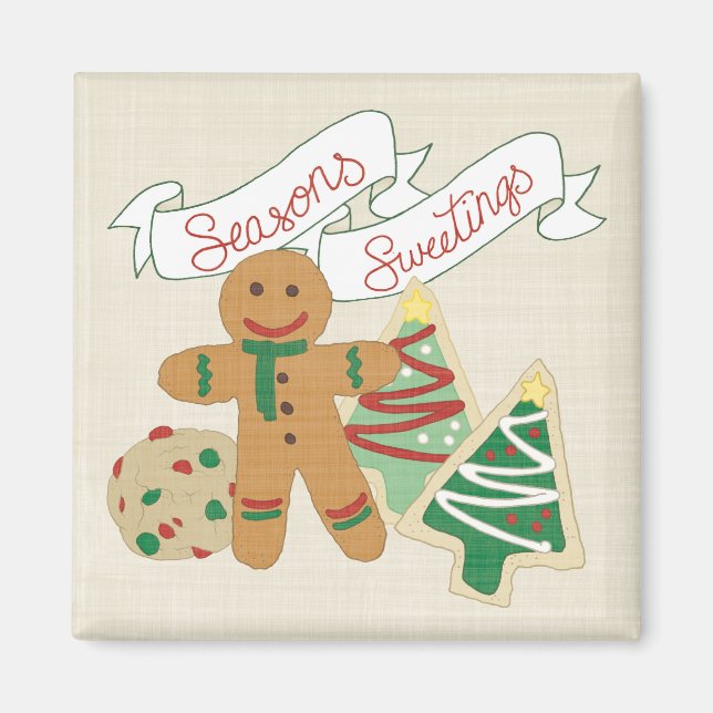 Seasons Sweetings | Gingerbread Cookies Magnet (Front)